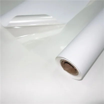 กระดาษพิมพ์ inkjet pp stickerใส ลอกได้ in door แบบม้วน (ยาว50เมตร)